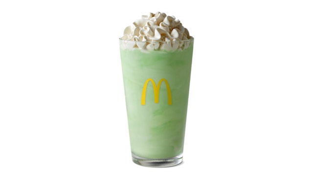 Shamrock Shake returns to McDonald's menu