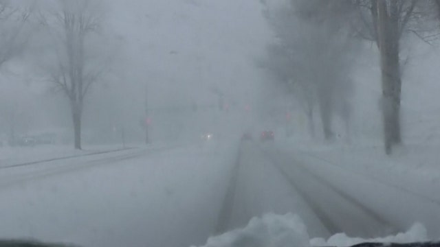 Bomb cyclone storm hammering central US