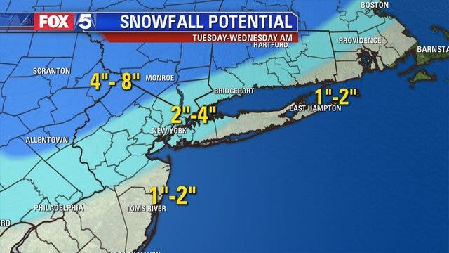 Snow, sleet, freezing rain pass through New York area