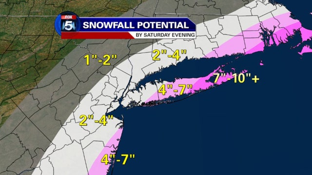 Snowy weekend for the tristate area