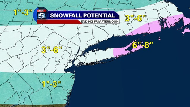 Frigid air brings snow into NYC area