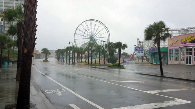 Myrtle Beach empty as Hurricane Florence arrives
