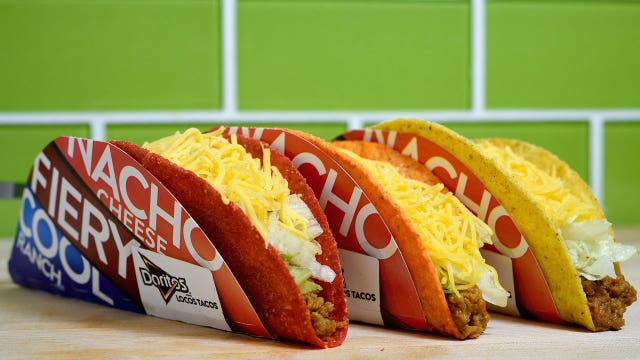 Taco Bell to remove 9 items from menu, including Fiery Doritos Locos Taco, XXL Grilled Stuft Burrito