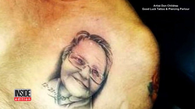 76-year-old man get tattoo of wife on 59th anniversary