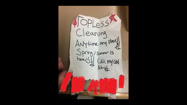 Topless cleaning service owner arrested for underwear theft