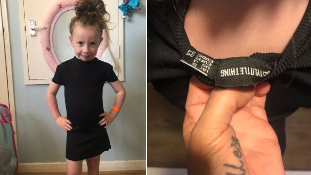 Mom outraged after retailer sends her adult-sized dress that barely fits her 4-year-old daughter
