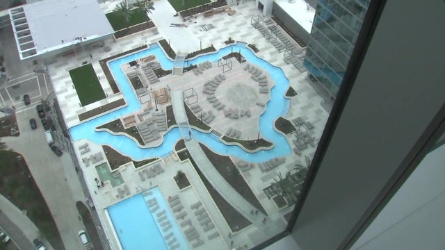 Houston's downtown "Lazy River" is now open to the public