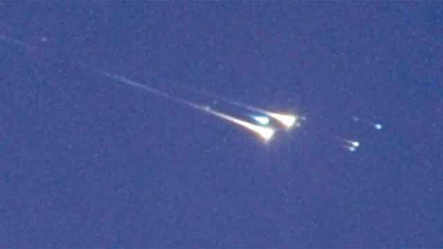 Space debris didn't pack much of a punch