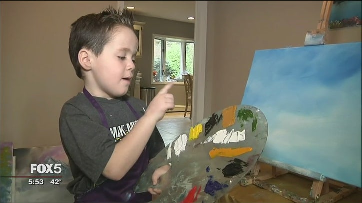 6 Year Old Painter Channels The Late Bob Ross