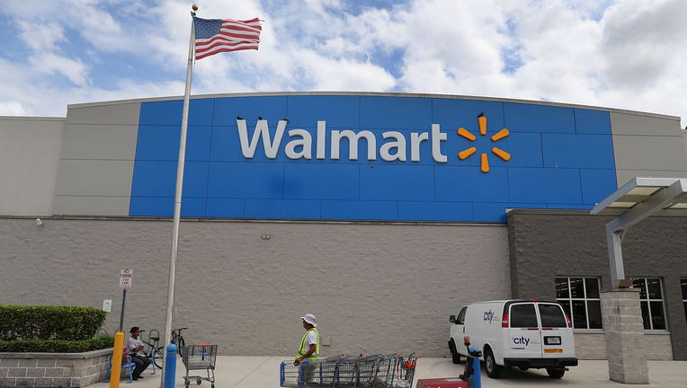 The front of a Walmart store is shown in a file photo.  (Photo by Joe Raedle/Getty Images)