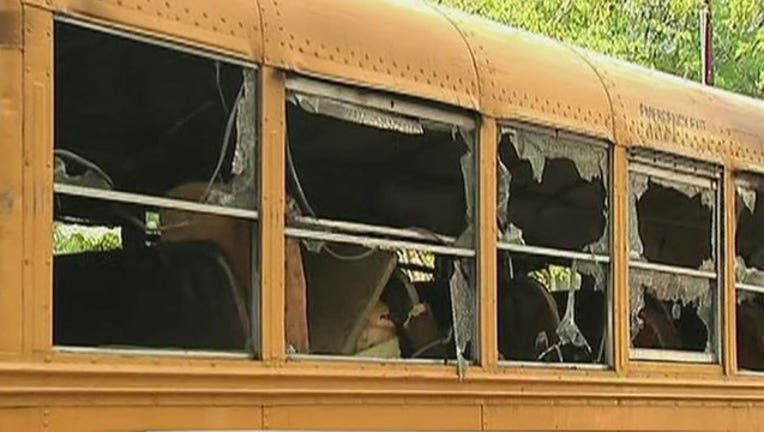 5 boys set fire to Jewish school bus say cops