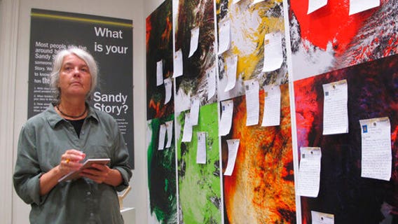 Survivors' tales part of the art in Superstorm Sandy exhibit