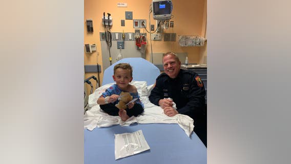 Florida boy, Long Island cop become fast friends after boy takes tumble