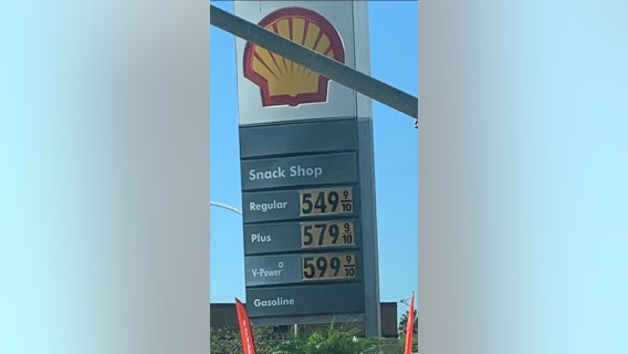 Gas prices exceed $5 a gallon at some Los Angeles area stations