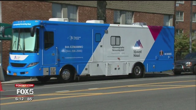 Mount Sinai mammography bus offers free breast cancer screenings to under-served communities