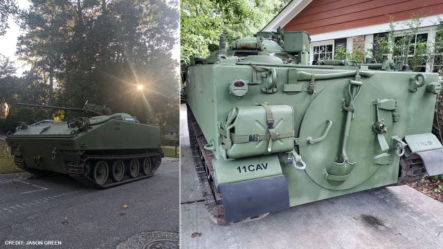 Restored Vietnam-era military tank selling for $85K on Facebook
