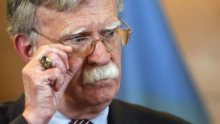In this file photo, US National Security Advisor John Bolton speaks during his a press-conference in Kiev, Ukraine, on 28 August 2019. (Photo by STR/NurPhoto via Getty Images)