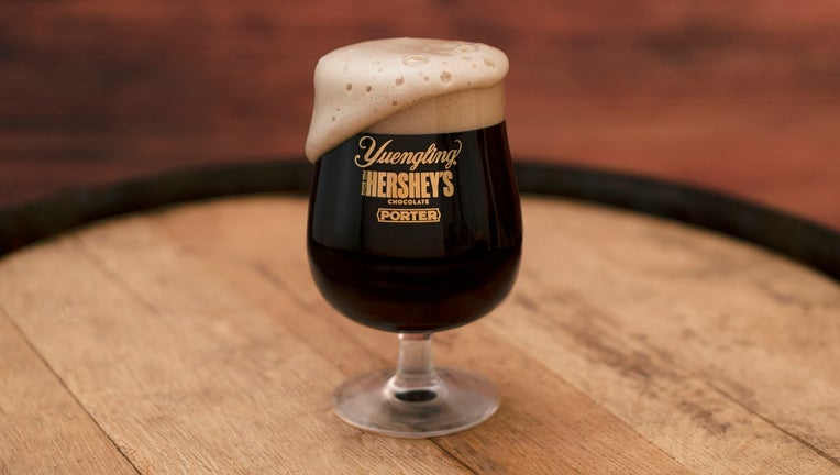 The limited-edition beer blends Hershey's chocolate with caramel and dark roasted malts for a smooth, rich and chocolaty finish.