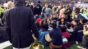 Harvard-Yale game delayed at halftime by student protest