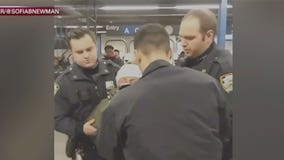 Handcuffing of subway vendor in Brooklyn prompts outrage