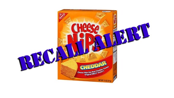 Cheese Nips products recalled due to risk of plastic contamination