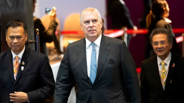 Prince Andrew again denies having sex with Epstein victim