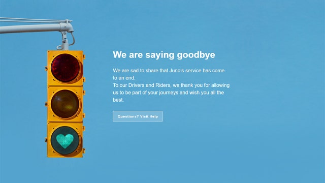 Ride-hail app Juno shuts down