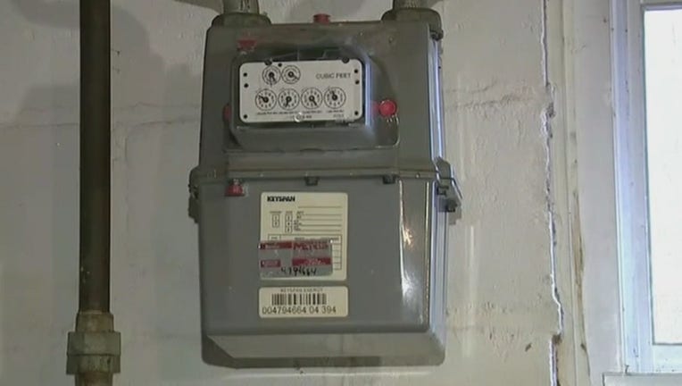 National Grid utility meter