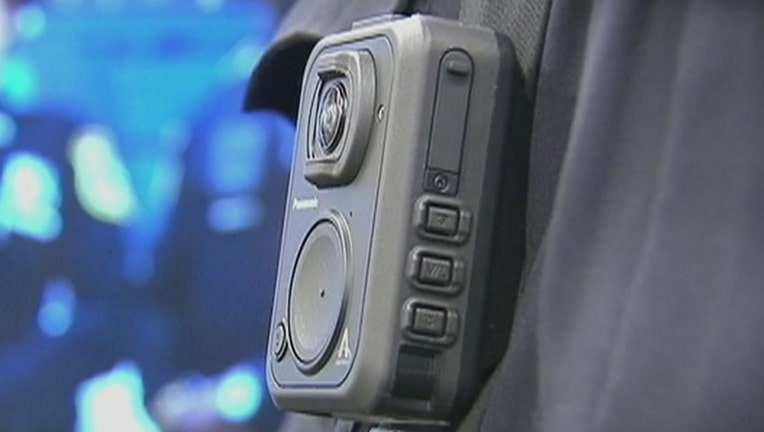 A body camera worn by cops