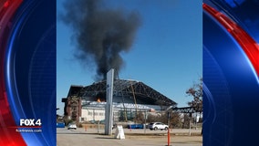 Fire at under construction Globe Life Field now contained; cause being investigated