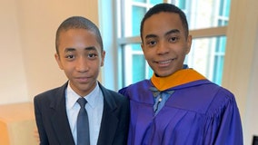 17-year-old receives master's degree from TCU, and his 14-year-old brother is following his lead