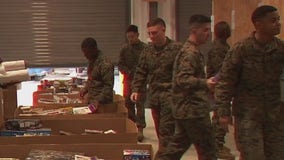 Marines fill warehouse with toys donated for kids in need