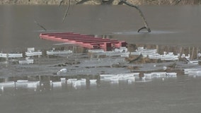 Boys fall through thin ice on pond in Queens