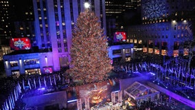 Rockefeller Center Christmas tree lights up for the season