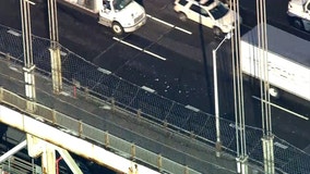 Reports of falling ice at George Washington Bridge, Columbus Circle