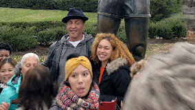 Students visiting Rocky statue have chance encounter with Sylvester Stallone