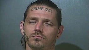 Indiana suspect with ‘Crime Pays’ face tattoo remains at large: police