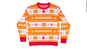 Popeye’s unveils chicken-inspired ugly Christmas sweater