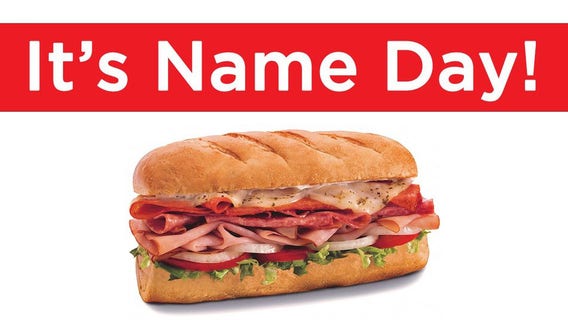 Firehouse Subs offering free sandwiches to anyone with these first names