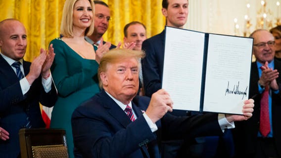 Trump signs order targeting college anti-Semitism