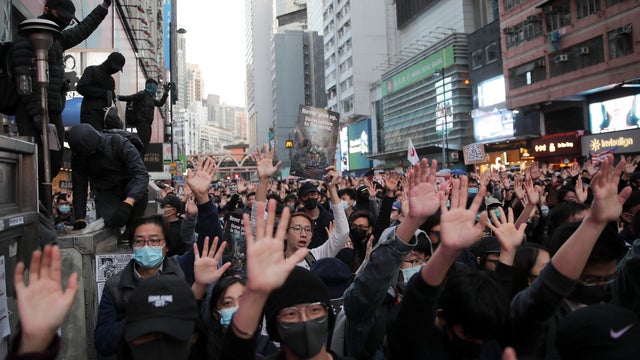 Hong Kong protests mark 6-month mark with massive rally