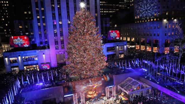 Rockefeller Center Christmas tree lights up for the season