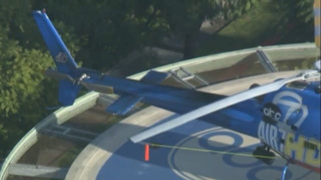 LA tv station says chopper struck by drone