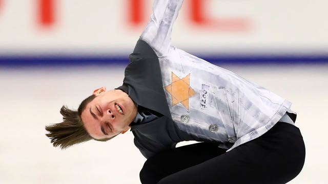 Nazi concentration camp costume nominated for best figure-skating outfit