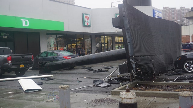 Recently installed wind turbine collapses in the Bronx