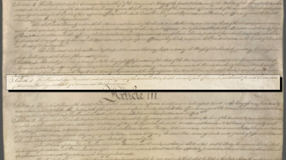 Article II, Section 4 of the U.S. Constitution