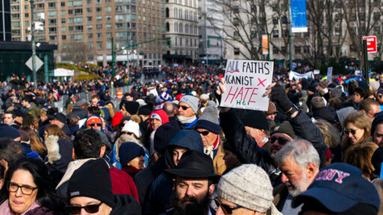 NYC solidarity march against anti-Semitism, acts of hate