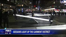 Seesaws light up the Garment District