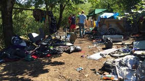 Portland spending millions to clean up homeless camps