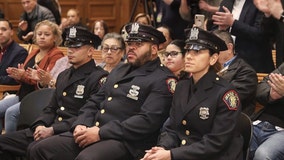 Jersey City officers promoted for heroism during shootings